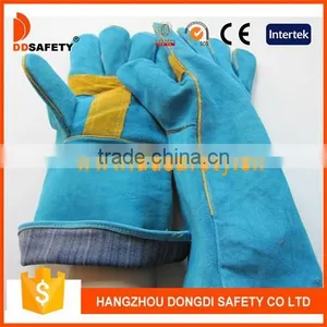 Green Cow Split Welding Gloves thumbnail-1