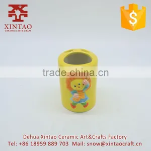 Hot Sale Bathroom Accessories Sunflower Design Teethbrush Tumbler Cup thumbnail-1