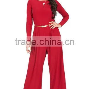 Black Jumpsuit Woman Long Pants Sleeve Wide Leg Jumpsuit Romper Playsuit Pant Suit thumbnail-3