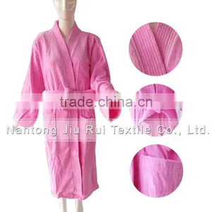 New Arrival Pink Bath Robe Womens Sleepwear Robes Autumn-Winter Flannel Robes Thick Long Spa Robe Shower Homewear Coral thumbnail-1
