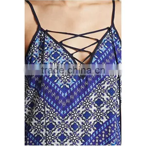 2017 Summer Women Floral Design Chiffon Geometric Maxi Dress HSm9121 thumbnail-4