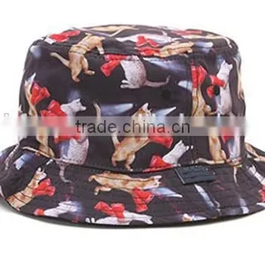 Custom Fashion Pineapple Print Sublimation Bucket Hat thumbnail-5