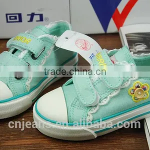 GZY Factory Guangzhou Stock Lot Lovely Breathable Canvas Shoes Kids thumbnail-2