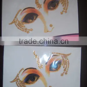 Crystal Face Eye Sticker TATTOO Carnival BINDI thumbnail-3