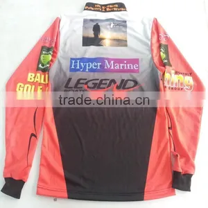 Customized Long Sleeve Filter Out UV Fishing Shirt With 1/4 Short Zippers thumbnail-3