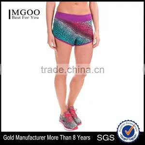MGOO High Quality Latest Design Women Running Gyming Shorts Sublimation Printing Quick Dry Sport Pants thumbnail-1