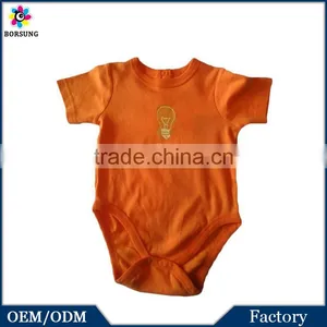 100% Cotton Baby Romper Short Sleeve Baby Clothes Onesie thumbnail-1