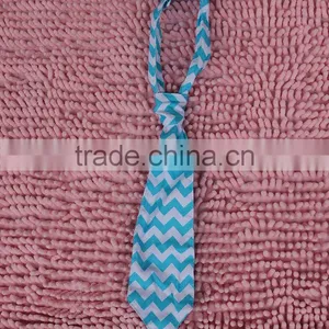 Hot Sale Latest Fashion Confortable Satin Baby Chevron Tie Boys Kids Wedding Print Neckties Cheap Baby Boys Party Ties thumbnail-3