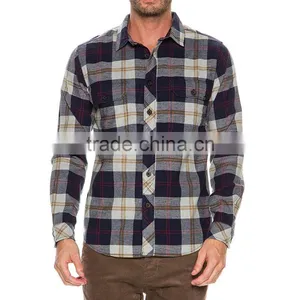 2016 New Style Fashion Flannel Check Shirts With Boxes thumbnail-3