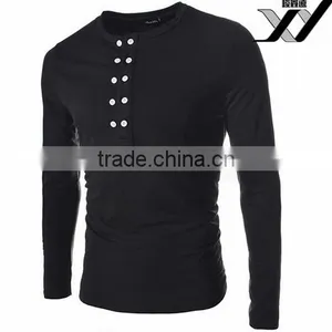 Men Long Sleeve Polo Shirt With Button thumbnail-3
