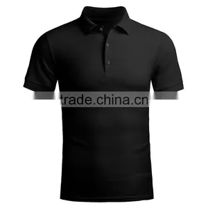 Bulk Sale Plain Model Black Sport Cheap Polo Shirt 100% Polyester Dry Fit thumbnail-2