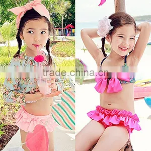 S13723A Cute Kids Girls Swimwear 2016 Cheap Children Swimwear thumbnail-1