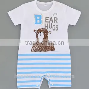 100% Cotton Short Baby Romper Wholesale thumbnail-3