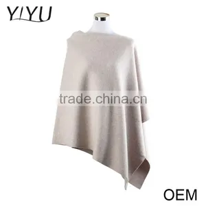 New Design Winter Round Neck Ladies Pullover Sweater Wholesale Knitted Cashmere Poncho thumbnail-4