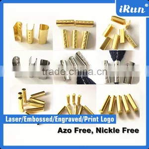 Customized Strings Metal Aglets for Lace - Zinc-Alloy Metal Aglets for Shoes Decoration - Custom Laser Logo Metal Aglet Crimp thumbnail-4