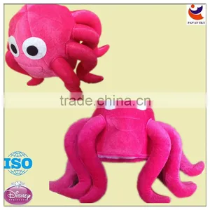 EN71 Novelty Hat Comb Plush Octopus Hat Cute Squid Hat thumbnail-1