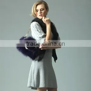 Factory Directly Supply Luxury Fashion Ladies Handbags Real Fox Fur Bag thumbnail-1
