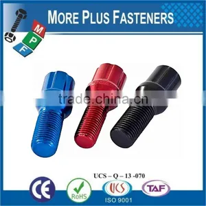 Made In Taiwan Aluminum Colored Tuner Style Stainless Steel Inch Thread Diameter Wheel Bolt thumbnail-3