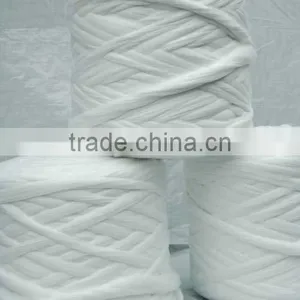Raw White Virgin Polyester Tops 3dx102mm thumbnail-1