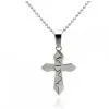 Stainless Steel Dog Tag Cross Pendant thumbnail-2