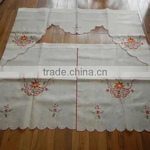 Christmas Fabric Colorful Kitchen Curtain thumbnail-1