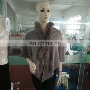 Cheap Price Wholesale Cashmere Poncho, 100% Mongolia Cashmere From China thumbnail-2