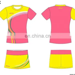 Team Professional Custom Badminton Jersey for Lady thumbnail-1
