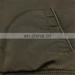 Unisex Nylon Washed Bomber Jacket,custom Wholesale Bomber Jacket thumbnail-5