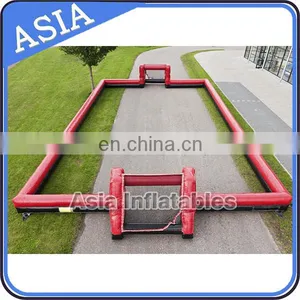 Outdoor Inflatable Soccer Field , Inflatable Soap Football Field For Rental thumbnail-1