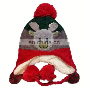Wholesale Custom Organic Bamboo Knitted Beanie Hat With Flat Embroidery thumbnail-4