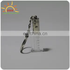 2016 New Design Factory Price Crystal 7 Color Flash Led Light Keychain New Design Key Holder thumbnail-2