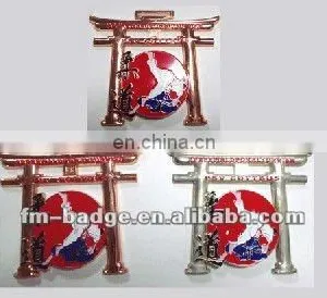 3D Design Judo Sports Medal With Ribbon thumbnail-1