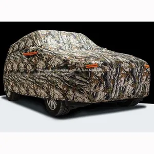 PU Coated Camouflage PEVA Add Cotton Fabric SUV Car Covers thumbnail-4