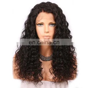 Wholesale Price Customized Curly Virgin Brazilian Hair 360 Lace Frontal Wig thumbnail-1