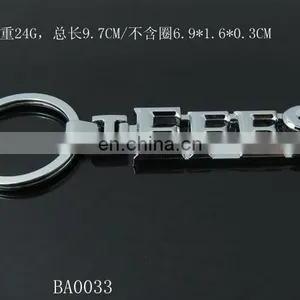 Custom Metal English Letters Key Ring Zinc Alloy Keychains thumbnail-2