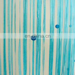 Blue Christmas Shower Curtain With Attached Valance thumbnail-2