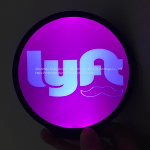 LED Car Decals, LED Logo Sign for LYFT Cab Service thumbnail-2