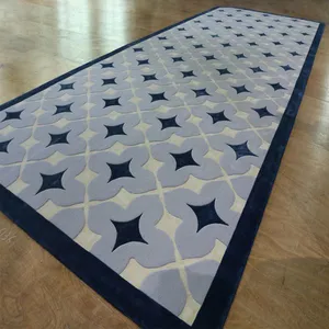 Geometric Rug Comfortable Hand Tufted Carpet for Bedroom Carpet thumbnail-2