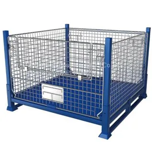 Foldable Heavy-Duty Wire Logistics Box thumbnail-1