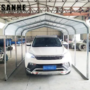 Easy Asemble Backyard DIY Steel Shed Car Shelter Kit Large Garage Canopy Metal Portable Car Port thumbnail-4