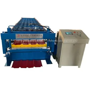 Steel Double Layer Zinc Roof Sheeting Cold Forming Line thumbnail-1
