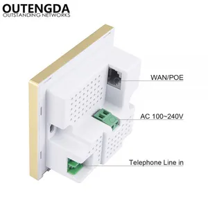 OUTENGDA Wi-Fi Router Wall Embedded USB Access Point Wireless in Wall AP Panel Socket Wifi Repeater/router Champagne/White thumbnail-3