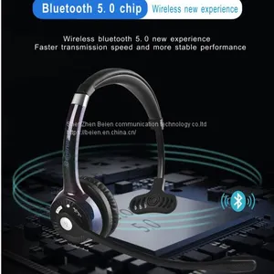 China Beien BT201 Bluetooth Telephone Call Center Headset Noise-cancelling Headset Customer Service thumbnail-1