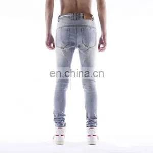 DiZNEW 2019 Manufacturer Street Mens Printed Slim Fit Jeans thumbnail-4
