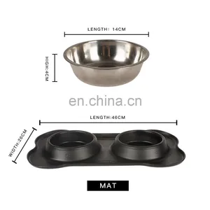 New Flexible and Easy to Clean Silicone Waterproof Non-slip Pet Dog Cat Feeding Tray Bowl Mat For Cat Dog New Flexible and Easy thumbnail-6