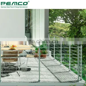 Customized Free Design Outdoor 304 306 Stainless Steel Balcony Balustrade thumbnail-2