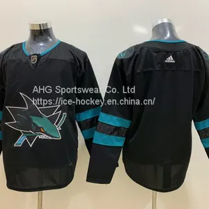 San Jose Sharks Blank Black Jersey thumbnail-1
