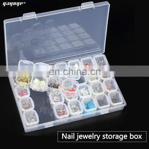 Nail Decoration Nail Dry Flower Resinstone Container Box Tools Container thumbnail-2