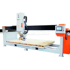 4-Axis Southeast Asia 45 Degree CNC Bridge Saw GQ-3220B Slab Cutting Machine up to 50mm thumbnail-2