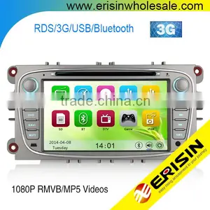 Erisin ES7608M Mondeo 2 Din 7 Inch Car Radio 3G Bluetooth thumbnail-1